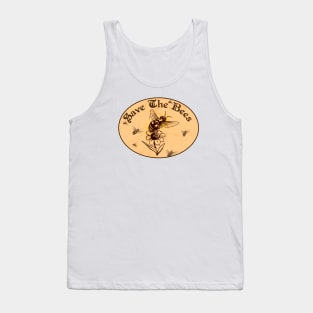 SAVE THE BEES HONEY FLOWERS NATURE FOOD HEALTH OUTDOORS ENVIRONMENT Tank Top